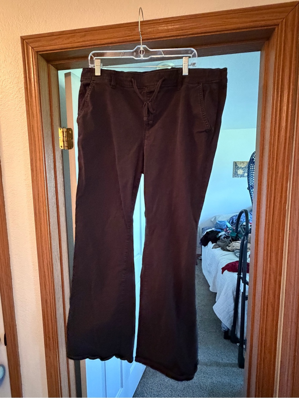 Bootcut Casual Black Drawstring Pants